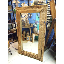 Lustro z drewna tekowego  140x80cm